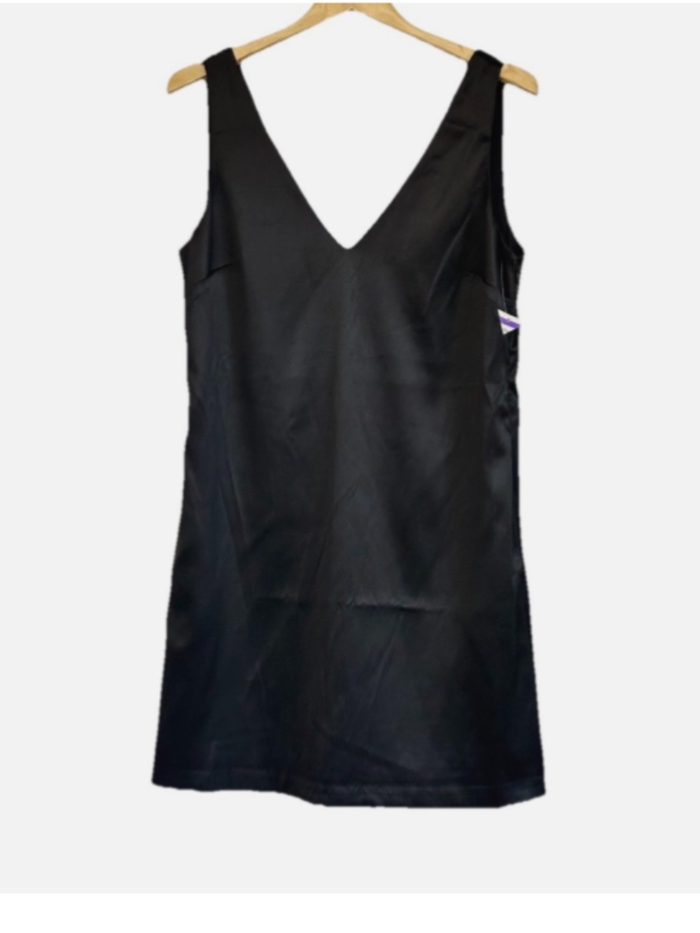 WAYF V Neck Back Bow Mini Dress Size: M